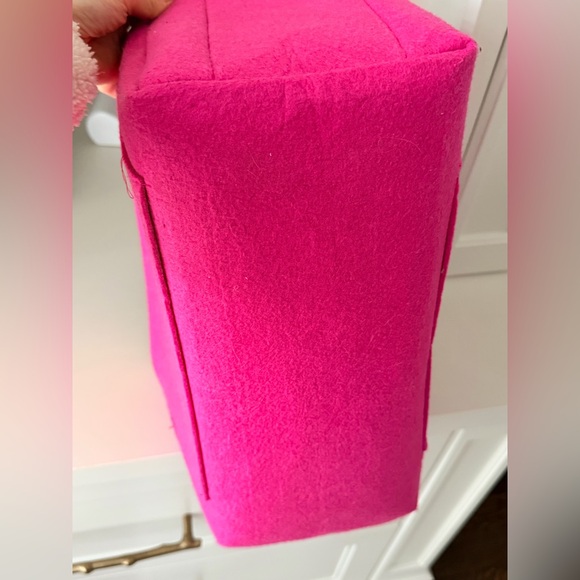 OWL BAG ORGANIZER Purse Bag Felt Organizer Insert Pink Large Size - Picture 7 of 10